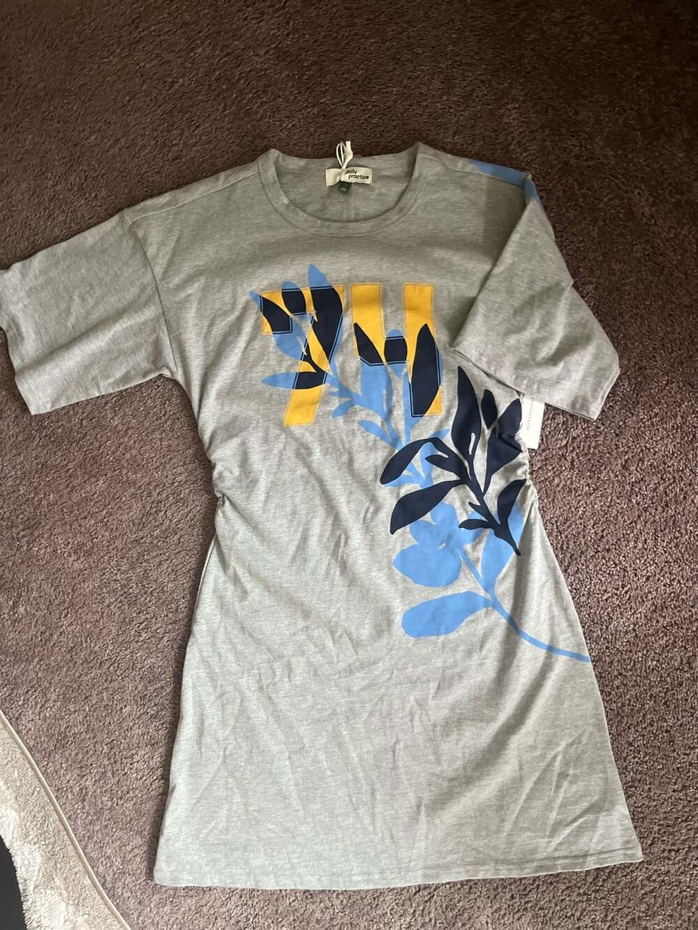 Anthropologie Daily Practice Short-Sleeve Mini T-Shirt Dress